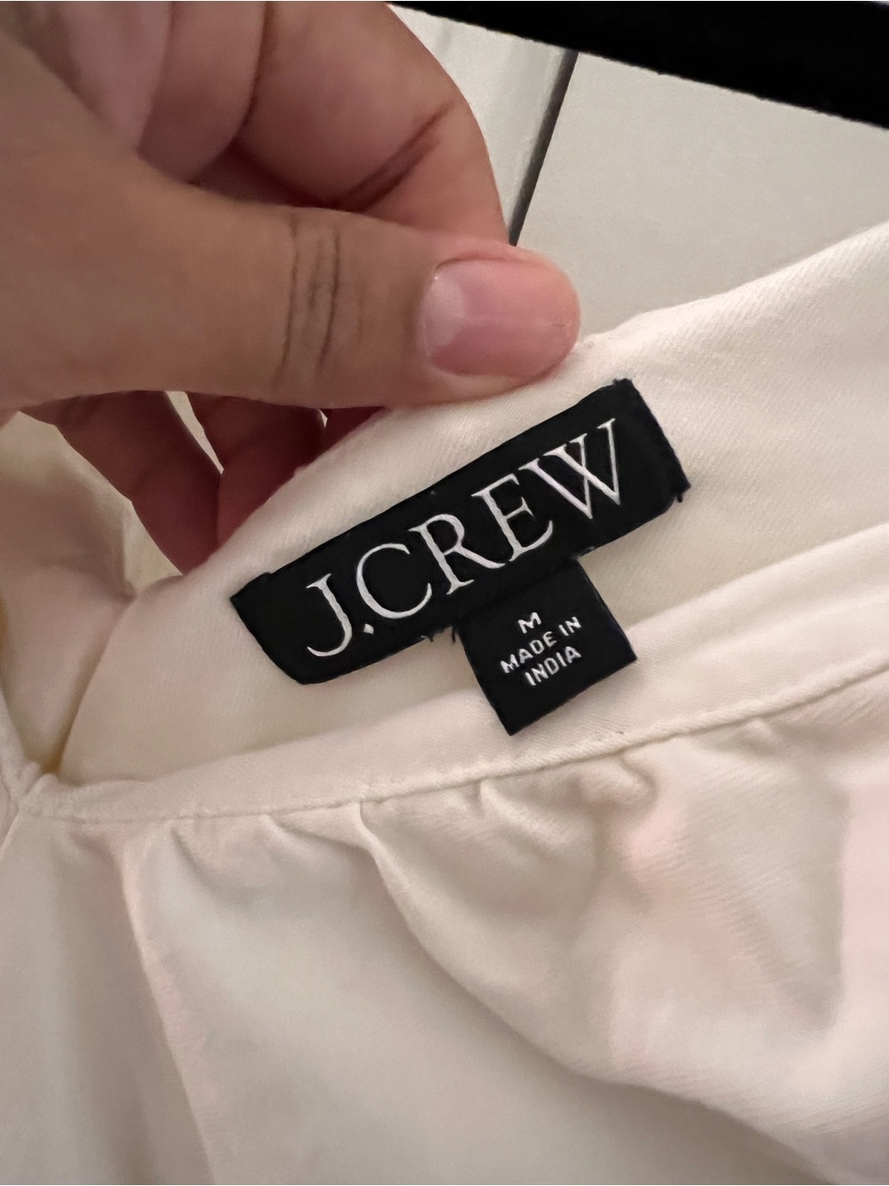 J. Crew White Ruched Top - Picture 2 of 2